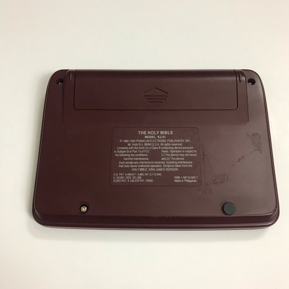 Franklin Electronic Handheld Holy Bible King James Version KJ-31 - Picture 5 of 7
